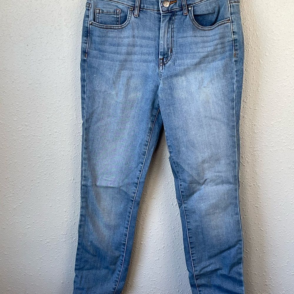 Pre-Owed Jessica Simpson Light Wash High Rise Skinny Ankle Jeans Size 4/27